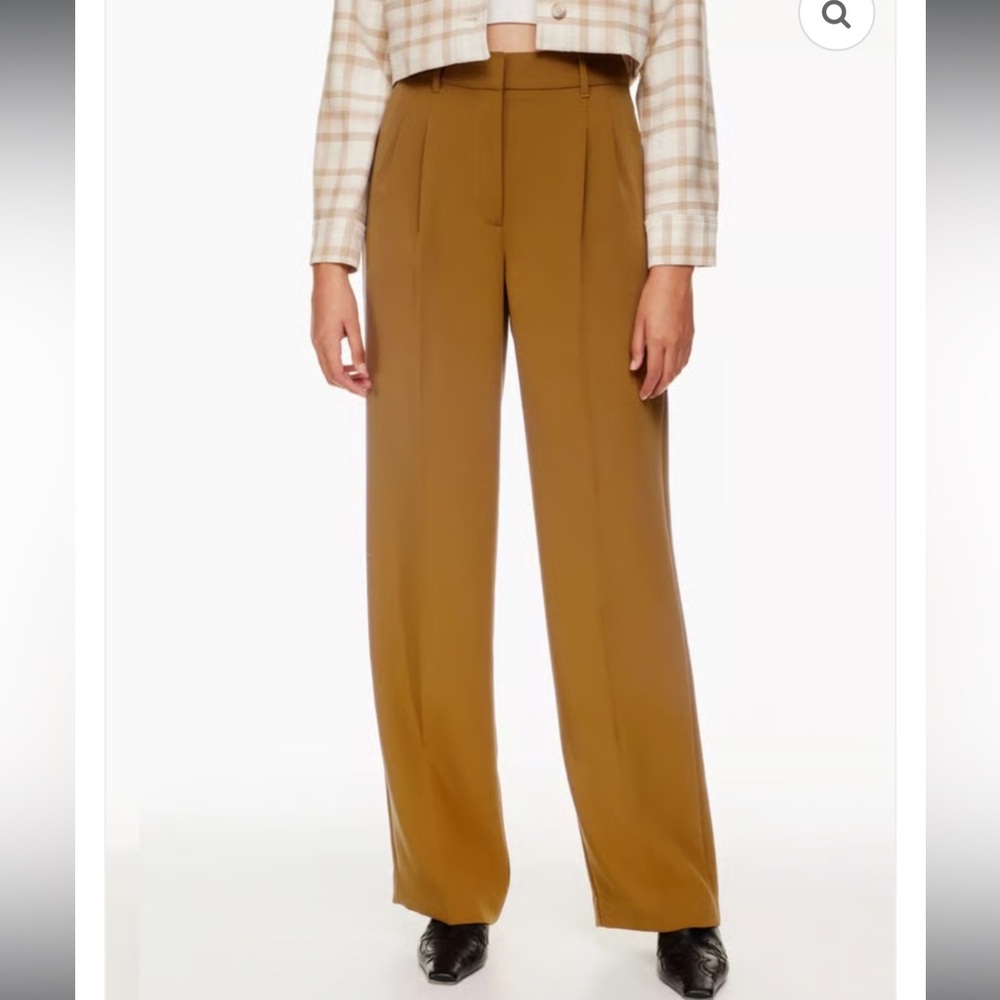 Aritzia Effortless Pants Rich Chestnut NWT
